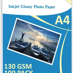 Inkjet Glossy Paper - Pack of 100 Sheets - One Side Glossy A4 130 gsm Photo Paper-28