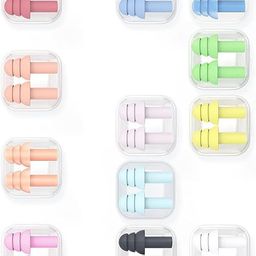 miss hot 12 Pair multi Color Silicone Earplugs Sleep Sound Blocking Ear Plug-picture-9