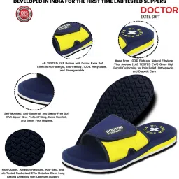Men's Doctor Extra Soft Ortho Care Orthopaedic and Diabetic Comfort Doctor Slipper, Dr. Slipper, Flip-Flop, Slides and House Slipper for Men's and Boy's Slides Men Slides-image-18