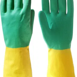 Garden Farming Home Kitchen Cleaning Safety Gardeing Glove MenWomenYellow-GR 1 Gardening Shoulder Glove-11