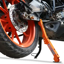 Moto Jack for Bike Chain Maintenance, Cleaning, Puncture Check (orange) Bike Storage Stand-21