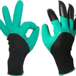 Washable Garden Gloves with Right Hand Fingertips ABS Plastic Claws for Pruning, Digging & Planting, One Size Fits All Unisex,Men, Women,Kids | Gardening Gloves, Garden Gloves with Right Hand Fingertips ABS Claws for Pruning, Digging & Planting, One Pair Gardening Shoulder Glove-image-20