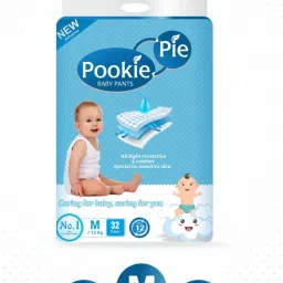 Baby Diaper Pants with Advanced Leak Protection | Soft & Comfortable - M-23