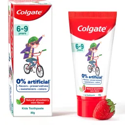 Kids (6-9 years) Natural Strawberry Mint Flavour Toothpaste-image-74