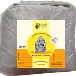 Shadu Matti Grey Clay Powder Organic, Eco-Friendly Ganesha Making, Modeling Art Clay-image-55