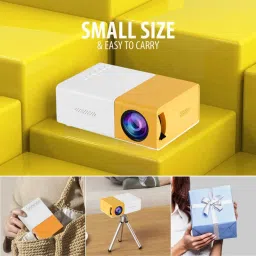 GiftNow HD Mini Video Projector with Remote Controller for Home Cinema (600 lm / 1 Speaker / Remote Controller) Portable Projector image 2