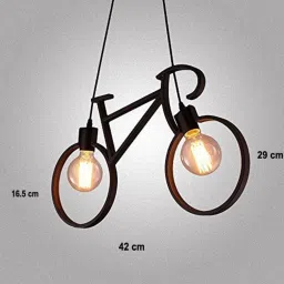 roshni & light Unique Design Ceiling Light Bicycle Shape Ceiling Light Ceiling Lamp image 2