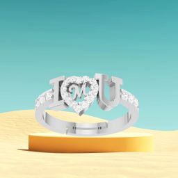 initial metal ring for women Stylish unisex Brass Silver Plated Ring-image-26