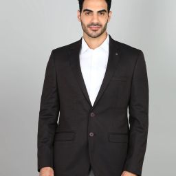 Men Self Design Single Breasted Formal Blazer-image-93