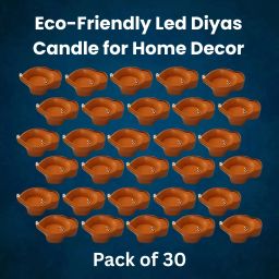 Water Sensor Diya LED Water Diyas for Diwali Home & Office Décor Pack of 30 A256 Plastic (Pack of 30) Table Diya Set-image-95