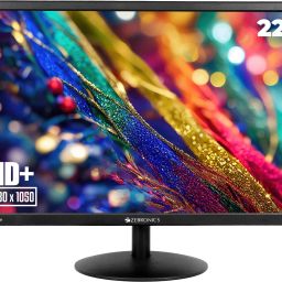 ZEBRONICS 55.88 cm (22 inch) HD+ LED Backlit VA Panel with Dual Input HDMI & VGA, 16:10 Aspect ratio, 16.7M Colors, 2000000:1 Contrast Ratio (Dynamic), 250 nits Brightness (max) Wall Mountable Monitor (ZEB EA122)-1