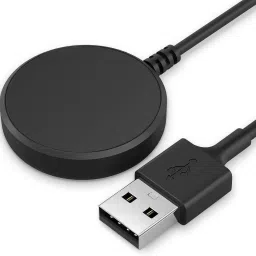 Krittoe Magnetic Charging Cable 1 m PLASTIC Magnetic Fast Charging Cable for Galaxy Watch 4 & 4 Classic – 1 Meter USB Replacement (Black)-picture-11