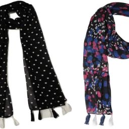 Printed Chiffon Women Multicolor Scarf, Stole, Fancy Scarf-image-75