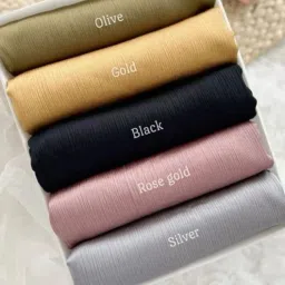 Solid Satin Blend Women Multicolor Scarf, Fancy Scarf, Stole-image-113
