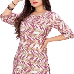 Women Bandhani Crepe A-line Kurta-image-1