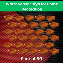 Water Sensor Diya LED Water Diyas for Diwali Home & Office Décor Pack of 30 A391 Plastic (Pack of 30) Table Diya Set-image-62