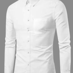 Men Slim Fit Solid Spread Collar Formal Shirt-image-97