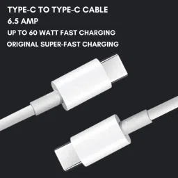 RoarX Type C 6 A 1 m 25W Fast Charging Type C to Type C image 3
