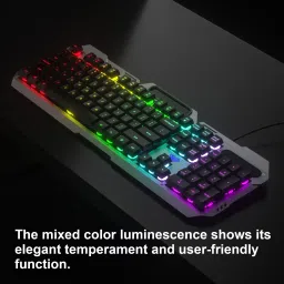 Aula F2023 Combo Wired USB Standard Gaming Keyboard Compatible with Desktop, Laptop, Mac Easy to Use,Plug and Play,Quick, Comfy Durable body image 2