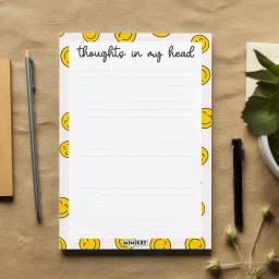 mimikry Daily Notepad Undated 120 GSM Tear-Off Planning Sheets, Checklist Productivity A5 Note Pad Ruled 50 Pages image 4