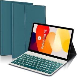 Proelite Keyboard case for Redmi Pad SE 11 inch, Magnetic Detachable Wireless Bluetooth Standard Tablet Keyboard Compatible with Desktop, Laptop, Mac-18