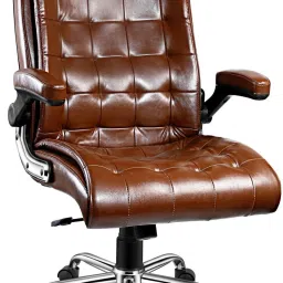 Leatherette Office Adjustable Arm Chair-image-4