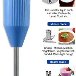 350 W Blue Multicolor Hand Blender-image-21