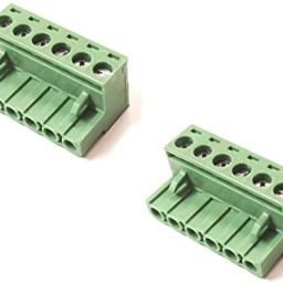 (Pack of 2) Pitch Right Angle Screw Terminal Block Female Connector 300V/15A, 28-12 AWG 5085 Connecrtor Plug-25