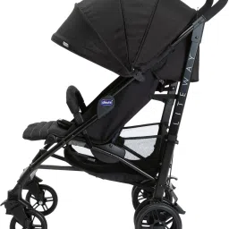 chicco LITE WAY 4 BASIC STROLLER JET BLACK Stroller image 4