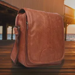 Tan Men Sling Bag Men Sling Bag extra large side bag for men-image-105