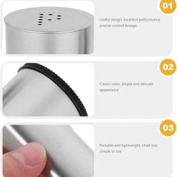 Stainless Steel Salt and Pepper Shaker Set, Pack of 4 Sugar Sprinkler Shaker 100 gm-image-21