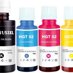 GPN PRINT Refill Ink Bottle Compatible for HP Deskjet 5810,5811 Inktank Wireless 310,315 Black + Tri Color Combo Pack Ink Bottle-4