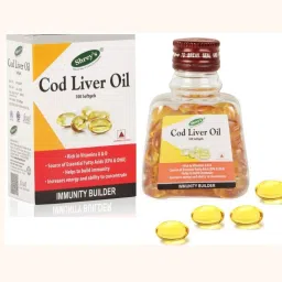 Cod Liver Oil, Vitamins A & D - 100 Capsules (Immunity Booster) Supports Heart-image-22