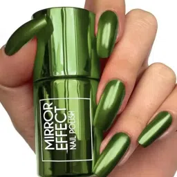 Magic Mirror Effect Chrome Nail Art Paint Metallic Green-14