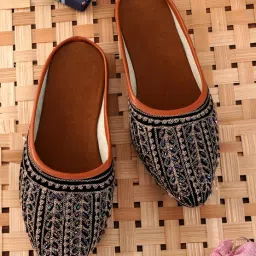 Stylish $ Wedding Handmade || Handcraft Slip-on Ethnic Mule For Women-14