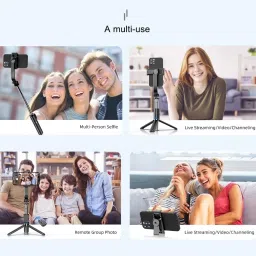 Well check Y17s Led Long Bluetooth selfie light gimbal Used Travels Smartphone Vlog Videos. Single Gimbal for Camera, Mobile image 4