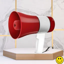 Handheld Megaphone with Siren, Microphone & Rechargeable for Outdoor EventsA263 Megaphone Portable Megaphone Siren Loudspeaker Function &Long Battery BackupW263 Outdoor PA System-17