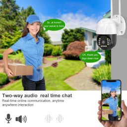 secureeye 4G SIM Based IP ptz WaterProof, 2 Way Talk, Cloud Storage Color Night Vision Security Camera image 3