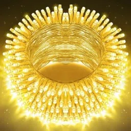 40 LEDs 11 m Yellow Steady Ball Rice Lights-17