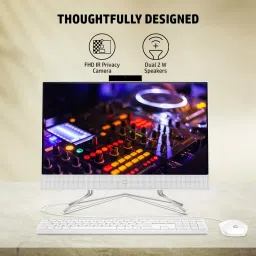 HP All-in-One Ryzen 3 Dual Core (4 GB DDR4/512 GB SSD/Windows 11 Home/21.5 Inch Screen/22C0028IN) with MS Office image 5