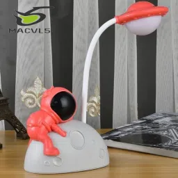 Mini Space Astronaut Theme LED Lamp Study Light Night Desk Light USB Charging Table Lamp-10