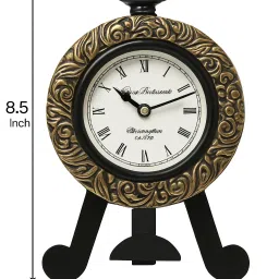 artime Analog Gold Clock image 4
