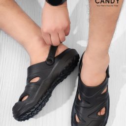 Men Black Men Clogs Slide Sandal-image-1