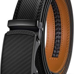 Men Black Genuine Leather Belt-image-76
