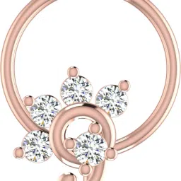 avsar Vanya 14kt Cubic Zirconia Rose Gold Nose Wire-image-74
