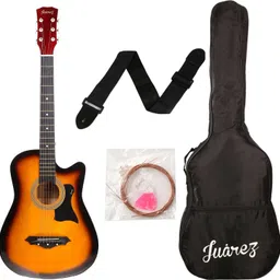 juarez JRZ38C/3TS Acoustic Guitar Linden Wood Ebony Right Hand Orientation-picture-2