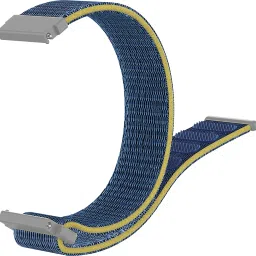 ACM Watch Strap Nylon Loop for Gionee Stylfit Gsw10 Pro Smartwatch Belt Blue Smart Watch Strap image 3