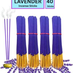 flipkart smartbuy Lavender 60 Organic Incense Sticks For Puja Meditation & Negativity Pooja Lavender Premium Agarbatti-picture-24