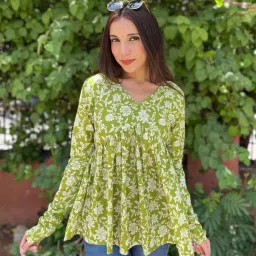 Women A-line Green Mini/Short Dress-image-99