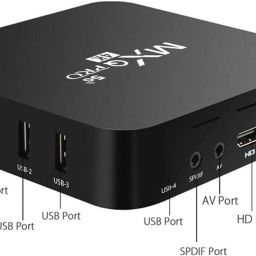 VOOCME 4K TV Box Mini Smart TV Latest10.1 8GB Ram,64GB ROMG/5.0G Dual WiFi with Remote Gaming Adapter-image-1
